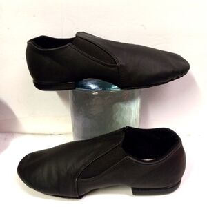 Dance CLASS Dance Shoes Black Leather  Size 7 Split Sole